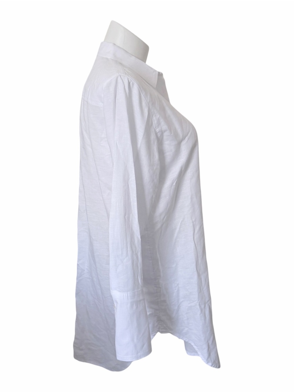 J. Crew Linen Cotton Blend Coverup Shirt Dress Size Medium - Picture 4 of 9